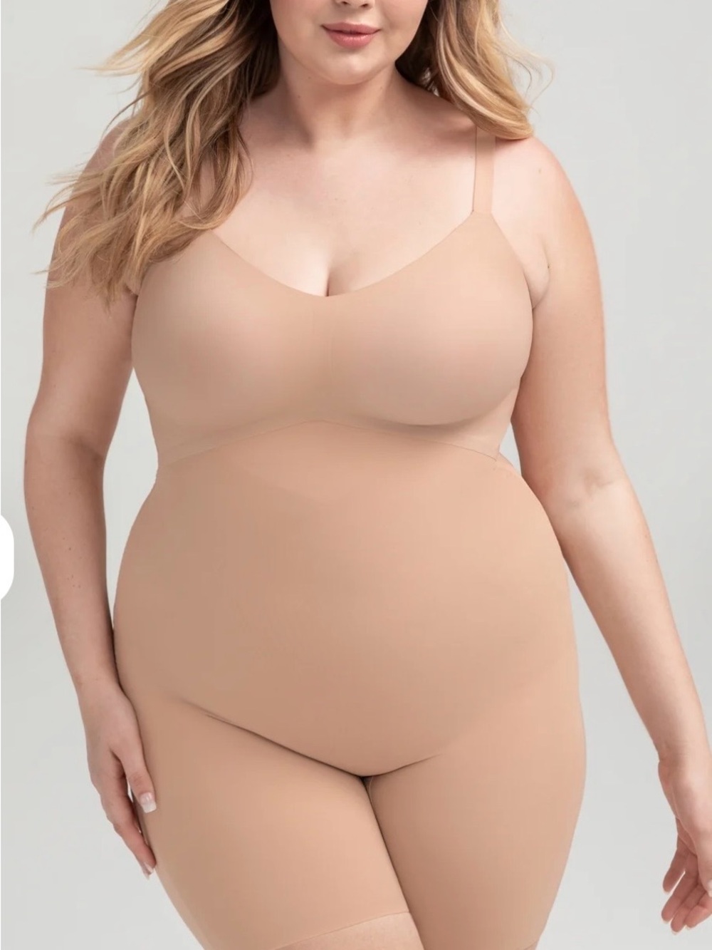 Honey love mid thigh body suit Everyday Nude Shaping Bodysuit